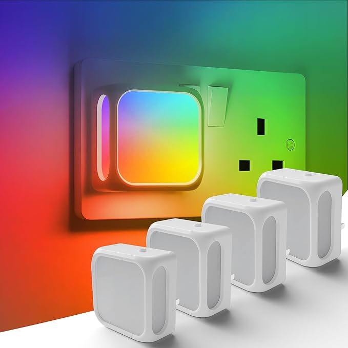 Dimmable Plug-in Night Light with Dusk to Dawn Sensor
