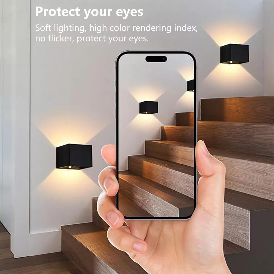 Modern Indoor LED Wall Lamp – Warm White Light, Wall Mounted, IP44 Rated