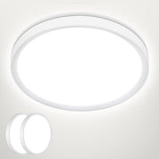24W LED Ceiling Light, 5000K Daylight, IP44, 2200LM Ø28.5cm Flush Mount