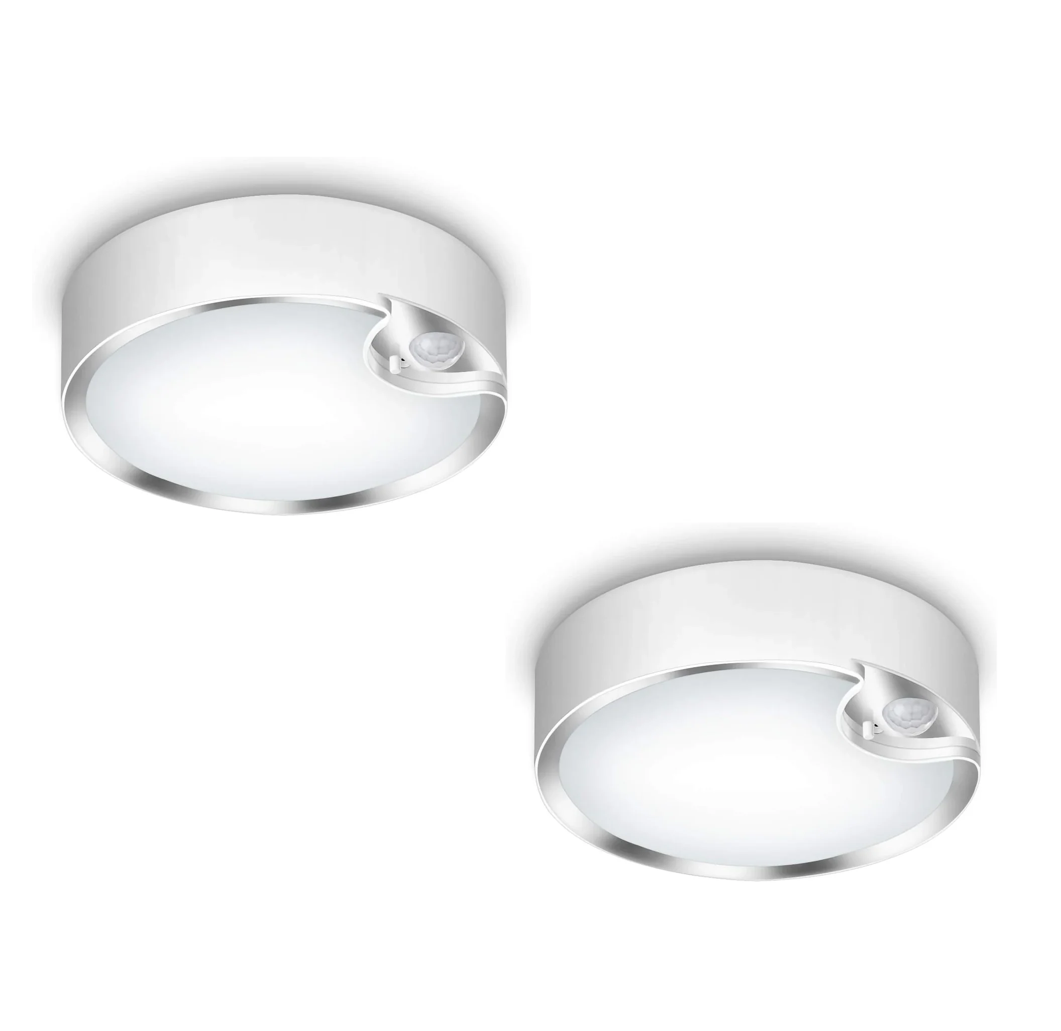 Motion Sensor Light Indoor, Battery Operated Ceiling Light, Battery Powered Shed Lights for Bathroom Porch Stairs Garage