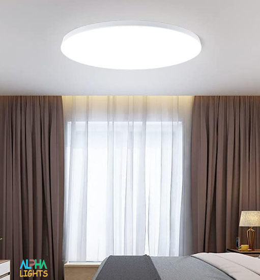 18W LED Bathroom Ceiling Light – IP44 Waterproof Flush Mount Ceiling Light, 6000K Daylight White, 120W Equivalent for Bathroom, Kitchen, Hallway & Living Room