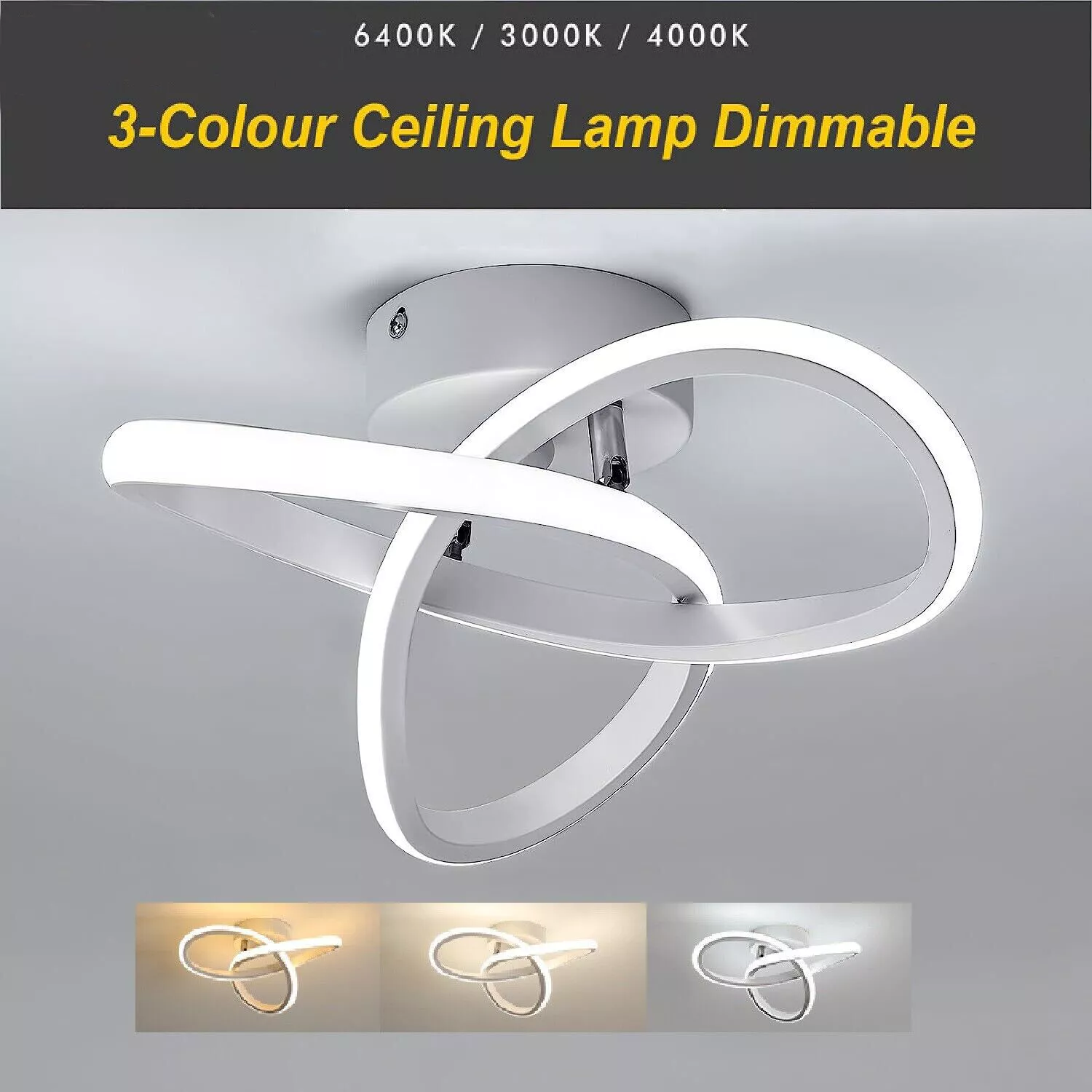 Modern Dimmable LED Ceiling Light Chandelier – Elegant Lighting Fixture for Living Room & Bedroom