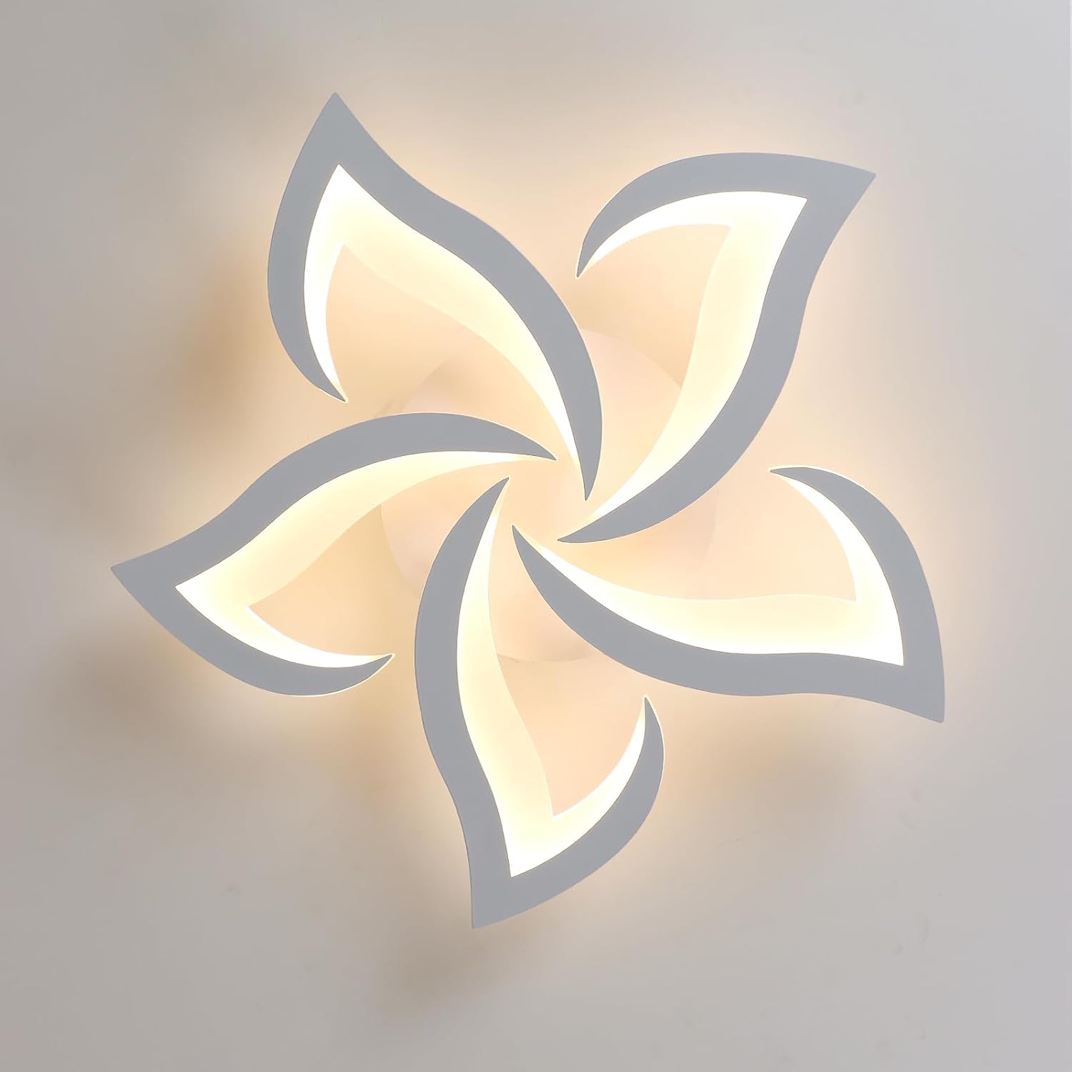Modern Petal LED Ceiling Light – 60W Cool White Flush Mount Fixture
