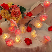 Romantic Pink Rose Fairy Lights – 20 LED Battery