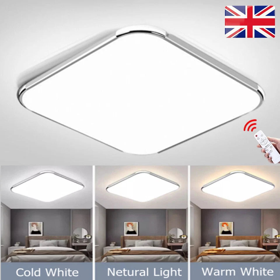 Modern 24W Dimmable LED Ceiling Light with Remote