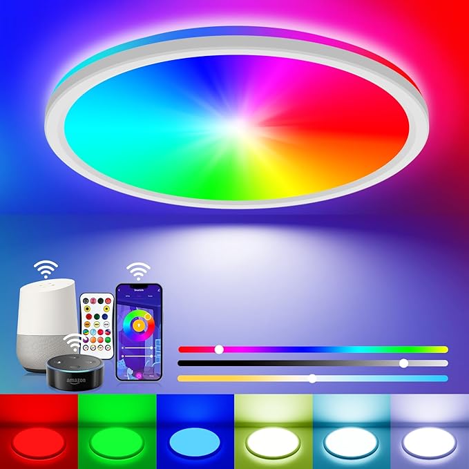30CM LED Ceiling Light with Remote & RGB Backlight