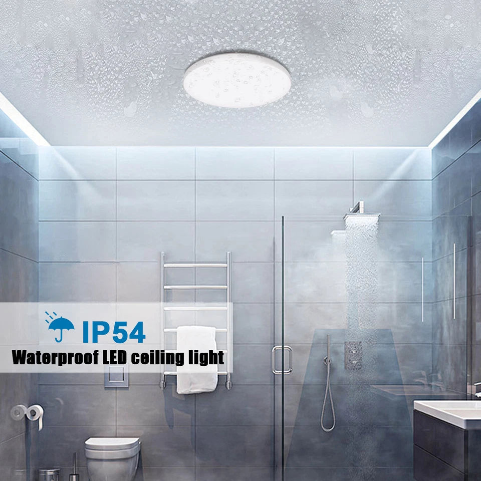 Modern Round LED Ceiling Light – 12W/18W, Waterproof, 6500K