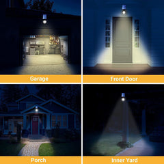 LED Solar Spotlight, Garden, 8 LED Outdoor Solar Lights with PIR Sensor, IP65 Waterproof