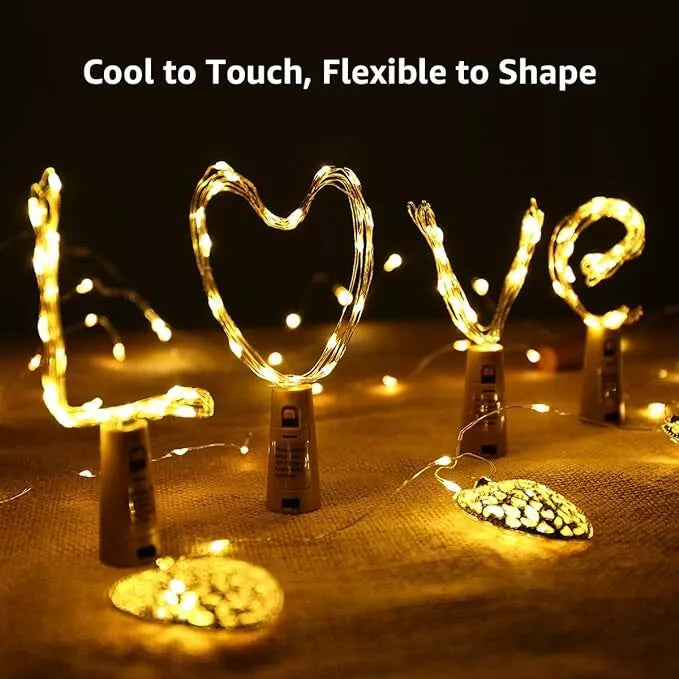 Bottle and Wine Cork Fairy Lights