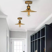Retro Vintage Industrial Flush Mount Ceiling Light – Warm E27 Lamp Fitting