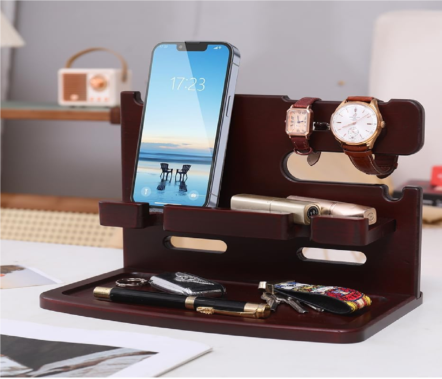 Hanging Bedside Organiser Caddy – Multi-Pocket Storage for Bed &amp; Sofa, Remote Holder