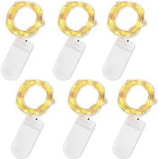 6-Pack 2M 20 LED Copper Wire Fairy String Lights