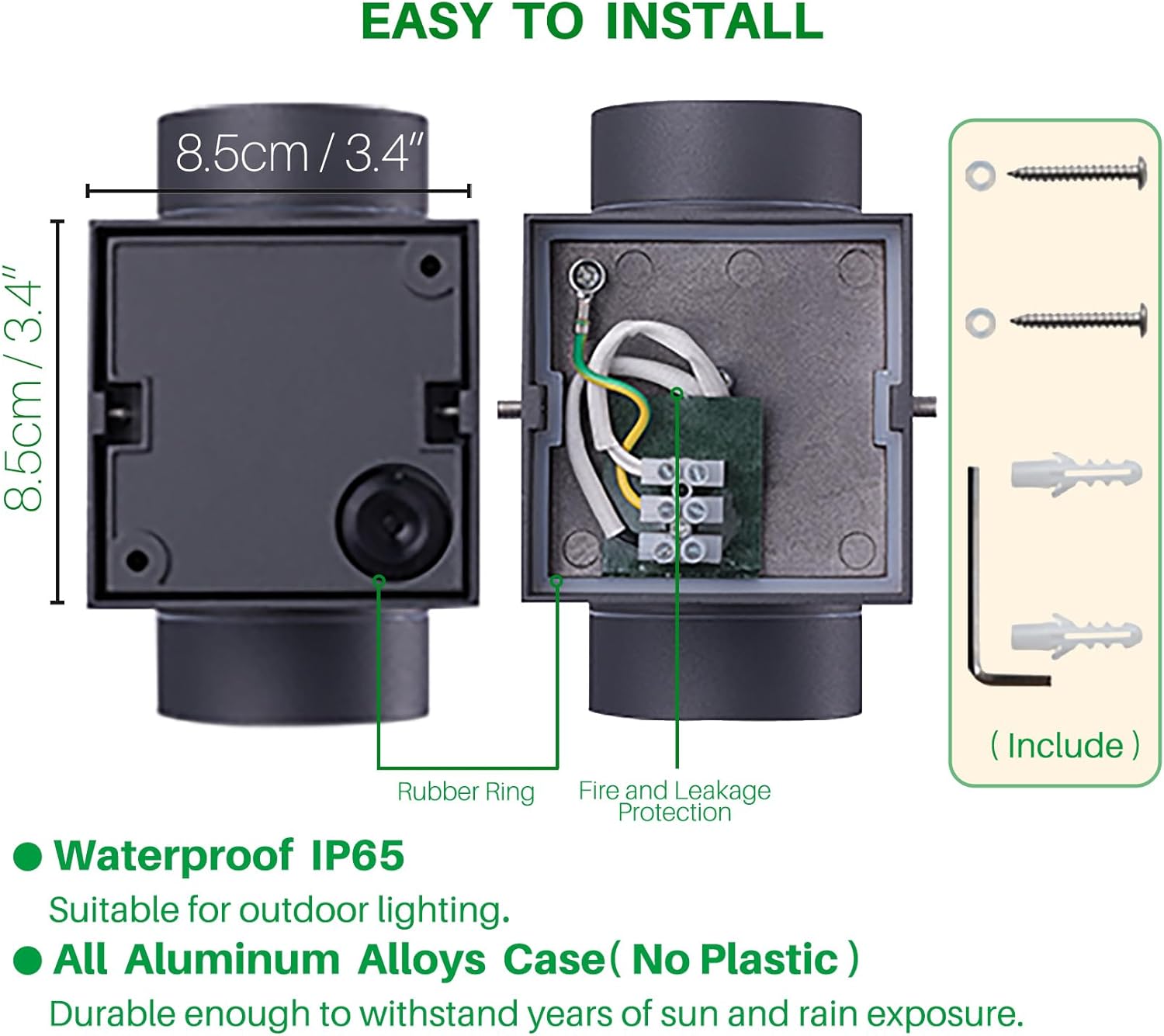 GU10 Up Down Wall Lights