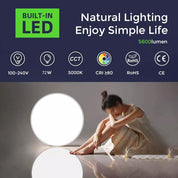 GOOWAY Round LED Ceiling Light – Waterproof Downlight Panel