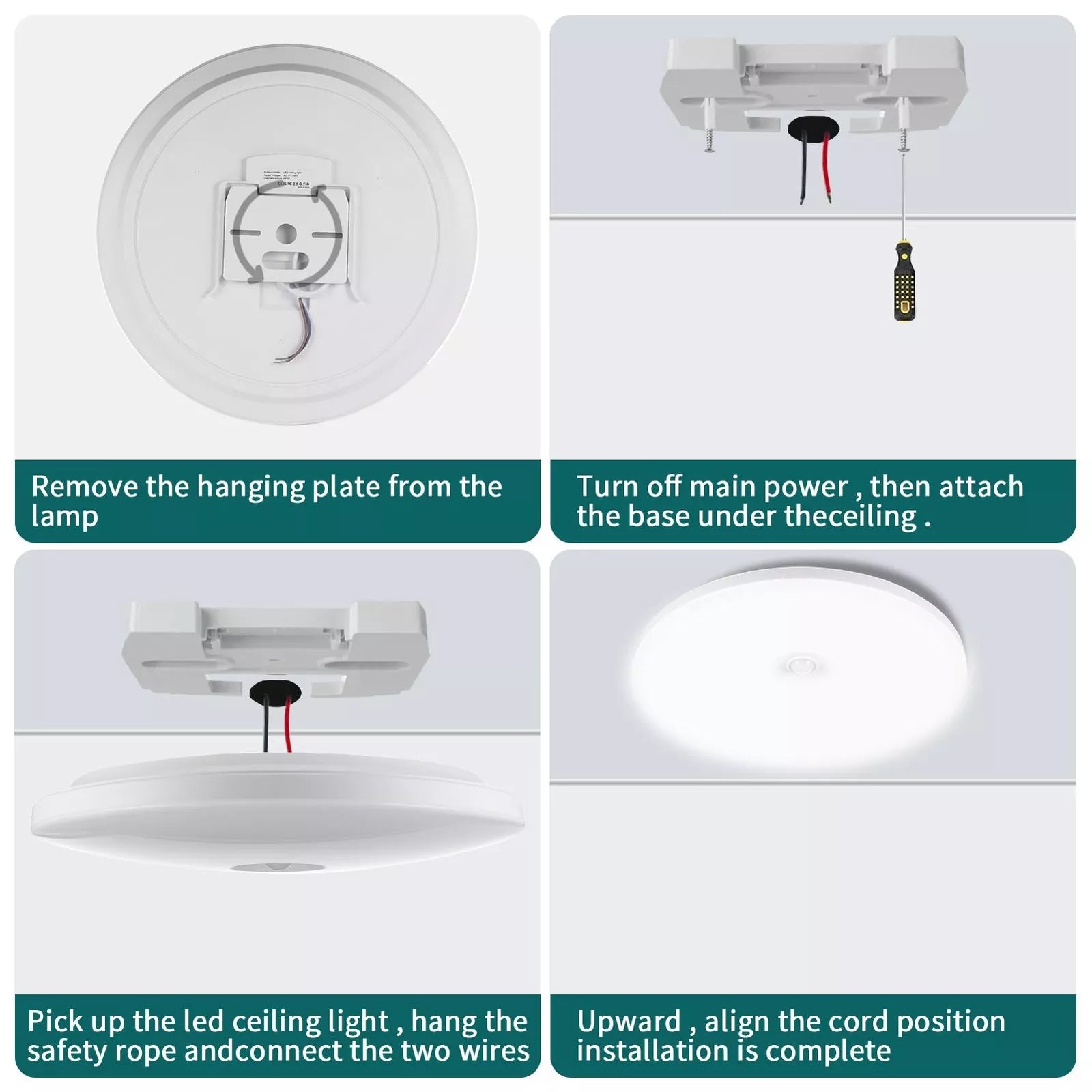 48W LED Motion Sensor Ceiling Light