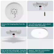 48W LED Motion Sensor Ceiling Light