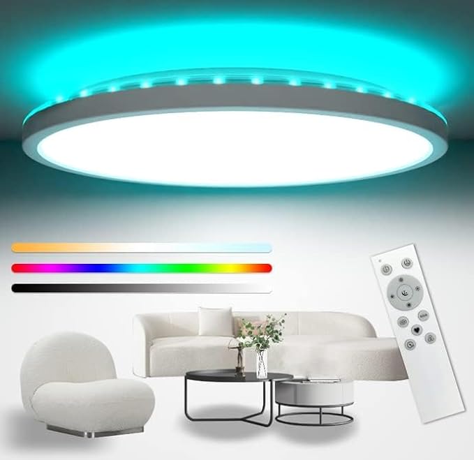 30CM LED Ceiling Light with Remote & RGB Backlight