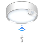 Motion Sensor Light Indoor, Battery Operated Ceiling Light, Battery Powered Shed Lights for Bathroom Porch Stairs Garage