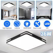 Modern LED Ceiling Panel Light 18W-48W Cool White