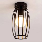 Vintage Basket Cage Metal Ceiling Light