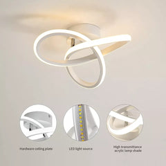 Modern LED Ceiling Lamp Chandelier - Stylish Pendant Light for Living Room or Bedroom