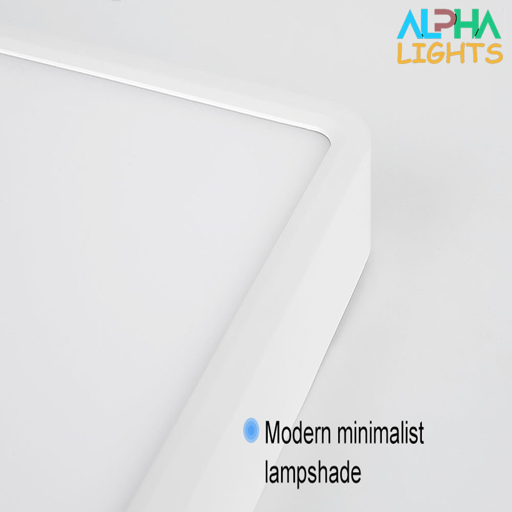48W LED Panel Ceiling Light – 20 Inch Flush Mount White Fixture for Kitchen, Bedroom & Living Room