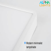 48W LED Panel Ceiling Light – 20 Inch Flush Mount White Fixture for Kitchen, Bedroom & Living Room