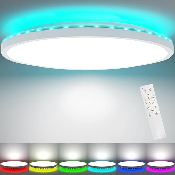 30CM LED Ceiling Light with Remote & RGB Backlight