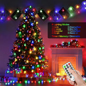 12M 100 LED Battery Operated Multicolor Globe Fairy Lights