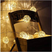 Clerance Sale - Rattan Ball Fairy Lights
