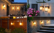 Solar Fence Lights 2-Pack