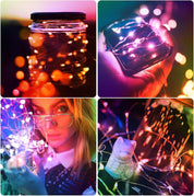 6-Pack 2M 20 LED Copper Wire Fairy String Lights
