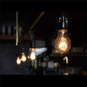 A19 E27 40W Amber Glass Bulb – Warm White, (Pack of 4)