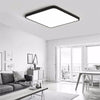36W LED Flush Mount Ceiling Light Square, Dimmable LED Ceiling Light, 40CM Ultra Thin Bathroom Light 3 Color Change Lights for Office