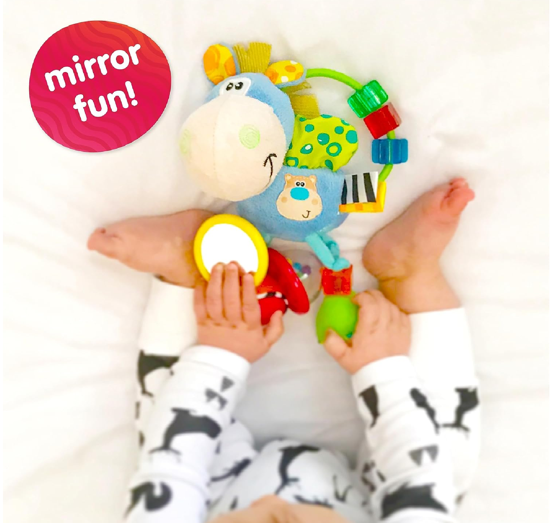 Playgro Horse Soft Baby Rattle Toy – Sensory, Teething & Activity Gift