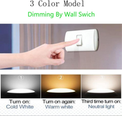 12W 8.6 Inch Green LED Ceiling Light, 3 Adjustable Color Temperatures (3000K/4000K/6000K), Modern Wood Flush Mount for Living Room, Bedroom, Kitchen, and Hallway