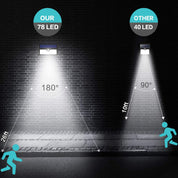 Solar Motion Sensor Light – 78 LED Outdoor Waterproof Wall Light with 3 Modes, Wireless & Solar Powered for Garden, Yard, or Pathway