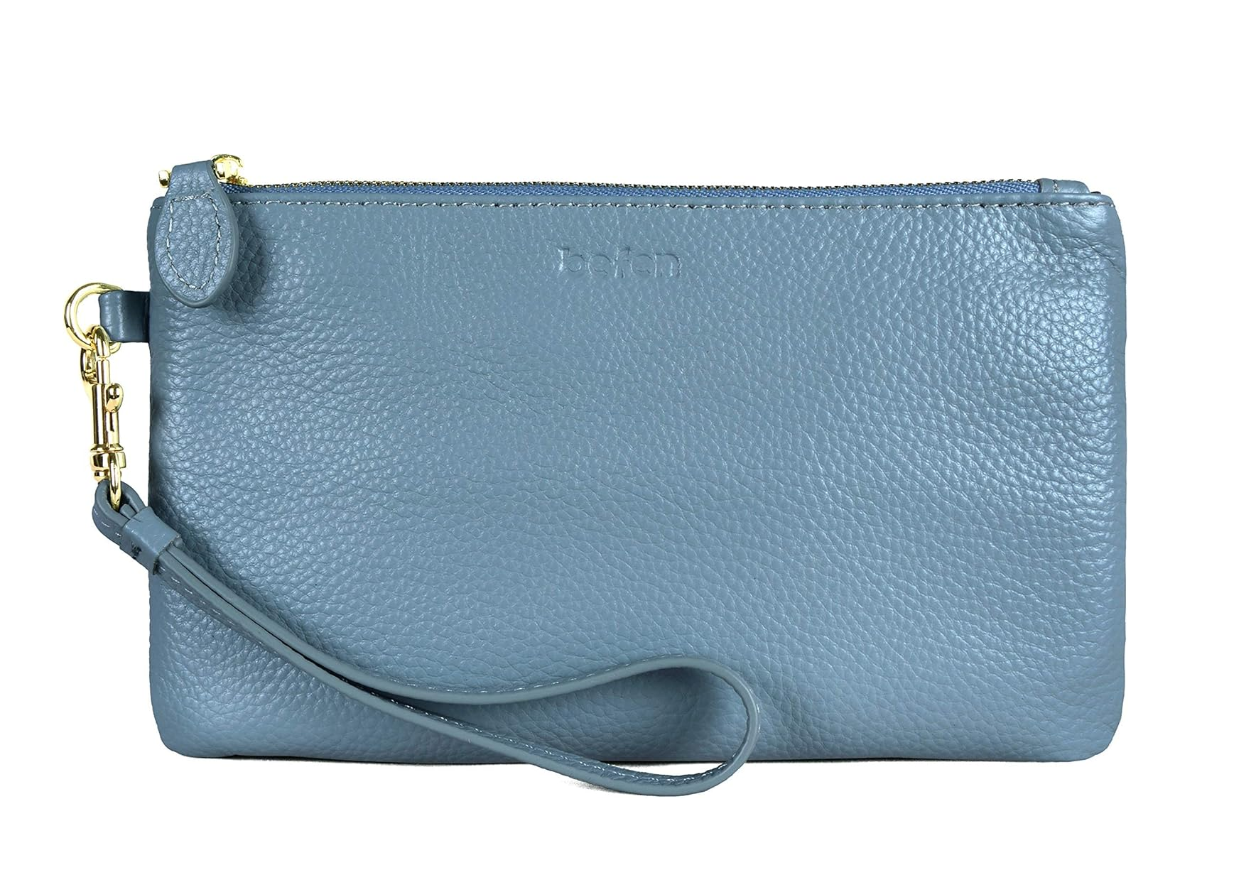 Genuine Leather Wristlet Clutch Wallet for Women – Card & Cash Organizer Purse