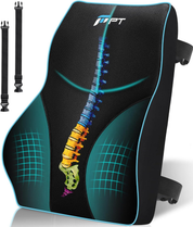 Memory Foam Lumbar Support Cushion – Ergonomic Back Pillow for Office Chair & Car