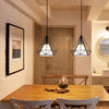 Diamond-Shaped Iron Birdcage Pendant Light