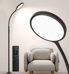 Keepsmile LED Floor Lamp – Dimmable Standing Lamp with Remote & Adjustable Gooseneck