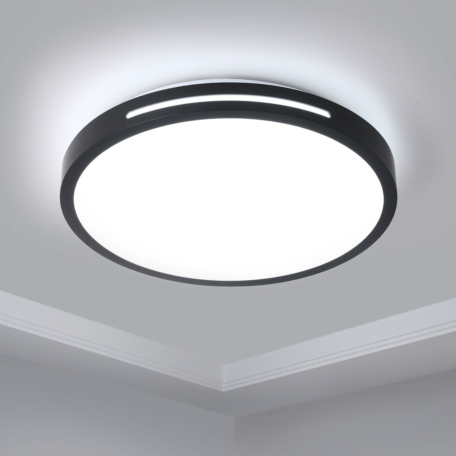 Modern Round LED Ceiling Light – 12W/18W, Cool White