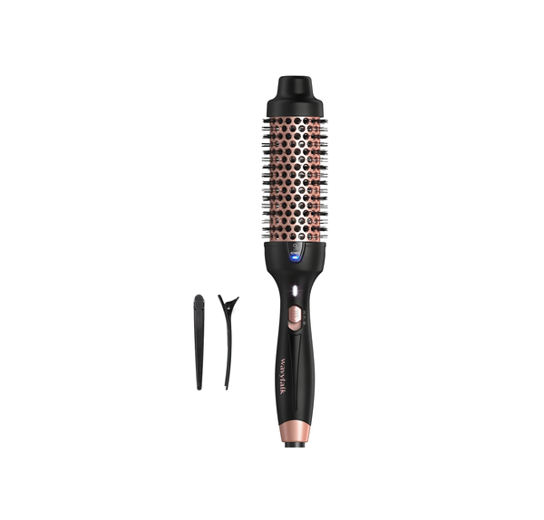 Ionic Thermal Brush – Heated Round Hot Brush for Smooth Blowouts & Curls (Rose Gold)