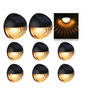 Solar Fence Lights - Warm White (8 Pack) for Garden, Fence, Patio Use