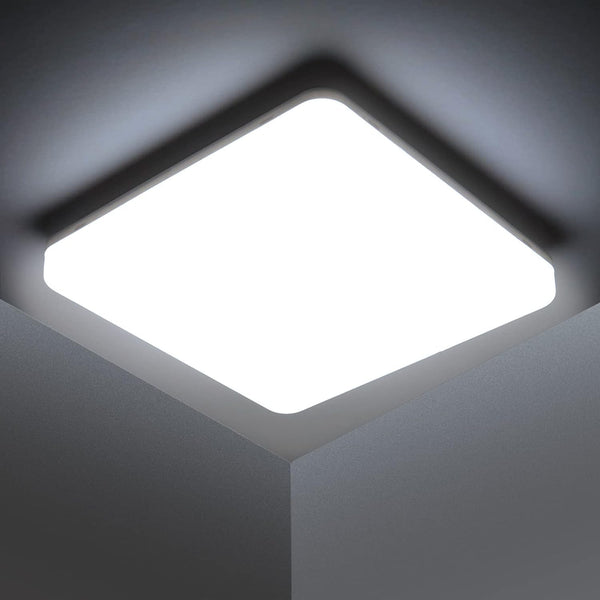 LED Ceiling Light Ultra Slim 48W 4320LM, Kitchen Ceiling Lights Cold White 6500K, Square Ceiling Lights for Bathroom Living Room Bedroom