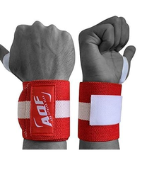 Weight Lifting Wrist Wraps – Adjustable Gym Training Straps (Pair, One Size)