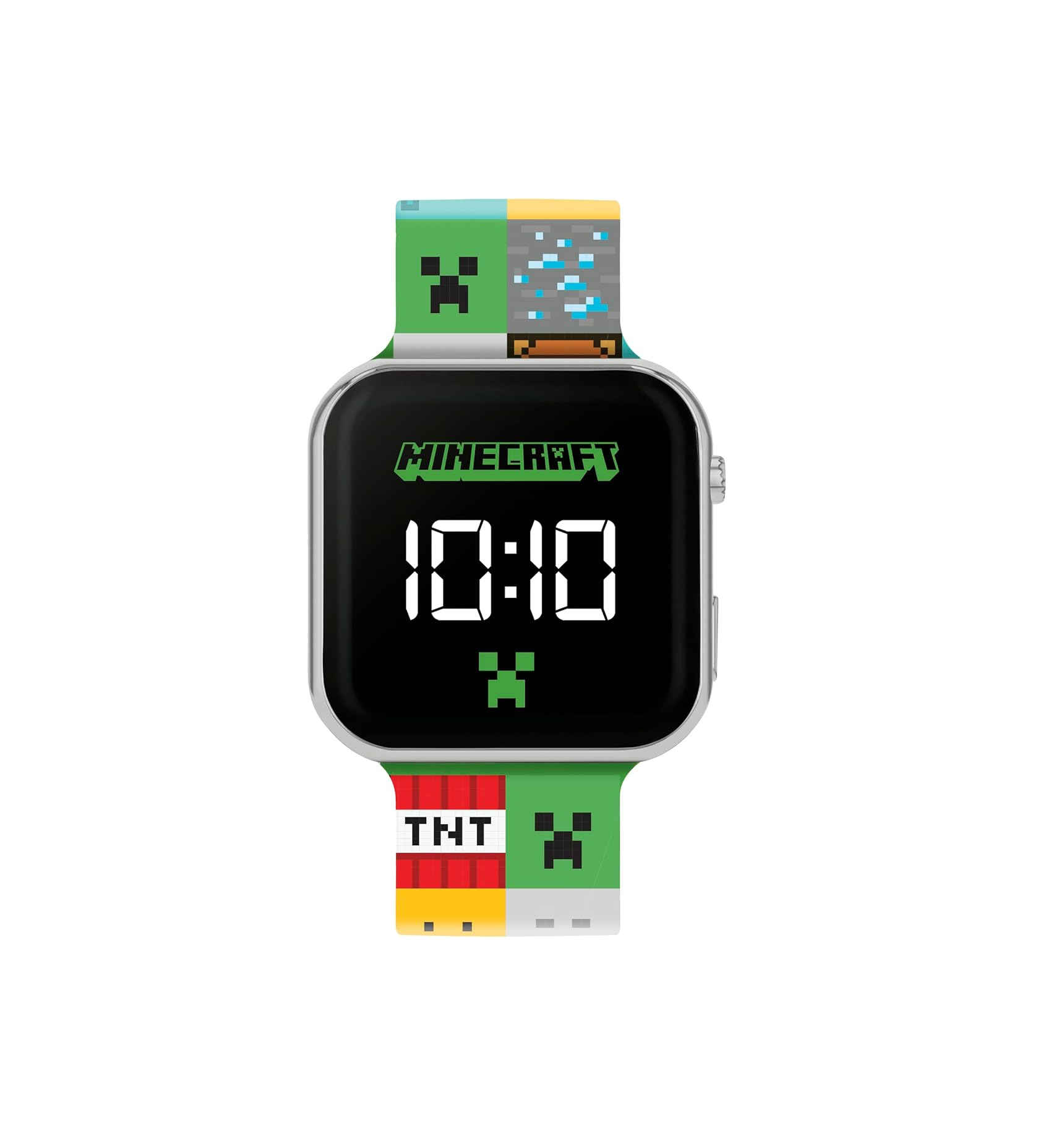 Kids LED Digital Watch – Colourful Silicone Strap, Multicolour Display, Waterproof
