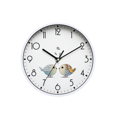 8-Inch Retro Silent Wall Clock, Non-Ticking Round Design for Home, White