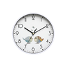 8-Inch Retro Silent Wall Clock, Non-Ticking Round Design for Home, White
