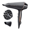Midnight 2400W Ionic Hair Dryer – OPTIheat Fast Dry Blow Dryer with Diffuser & Nozzles